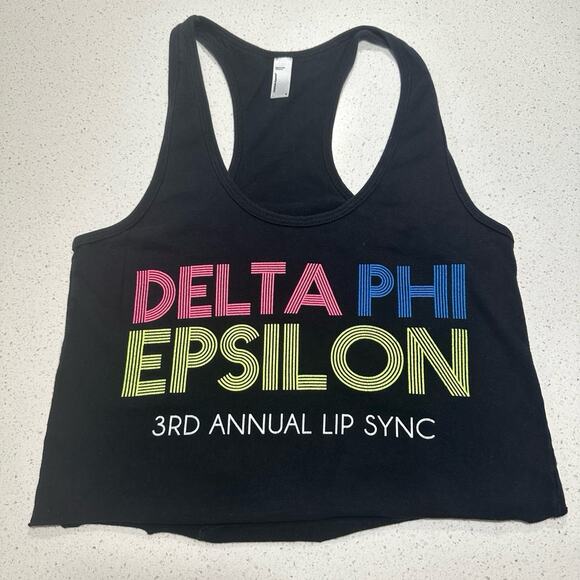 Delta Phi Epsilon Cropped Tank Top - Picture 1 of 7